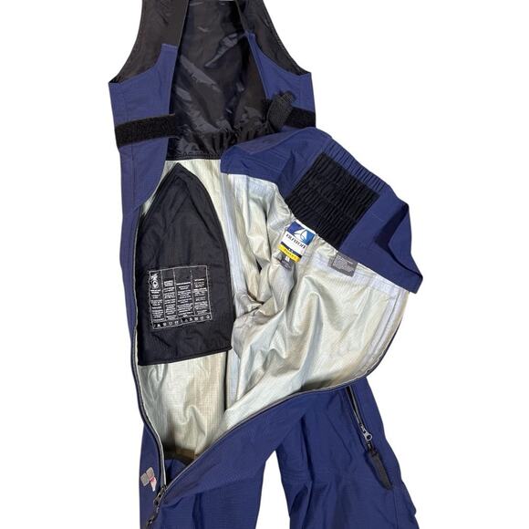 Burton AK GORE-TEX ? Snowboard Bib Pant Women's Blue Size Medium Ripstop - Picture 11 of 16